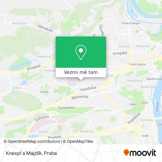 Knespl a Majzlík mapa