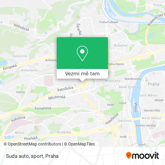 Suda auto, sport mapa