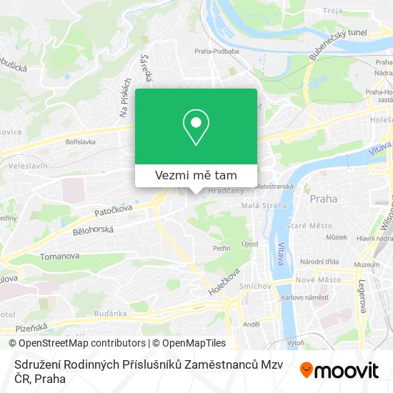 Sdružení Rodinných Příslušníků Zaměstnanců Mzv ČR mapa