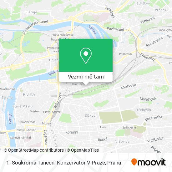 1. Soukromá Taneční Konzervatoř V Praze mapa