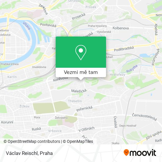 Václav Reischl mapa
