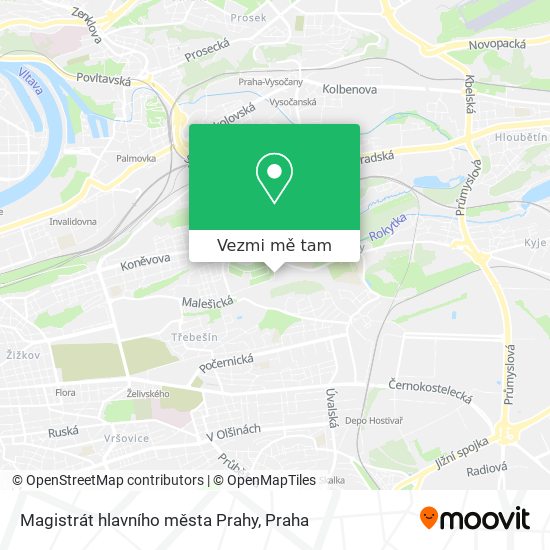 Magistrát hlavního města Prahy mapa