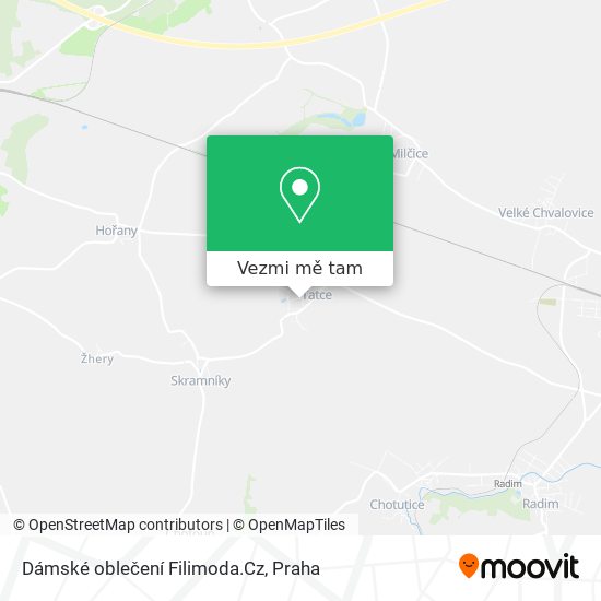 Dámské oblečení Filimoda.Cz mapa