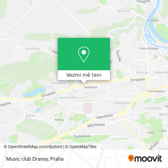 Music club Dransy mapa