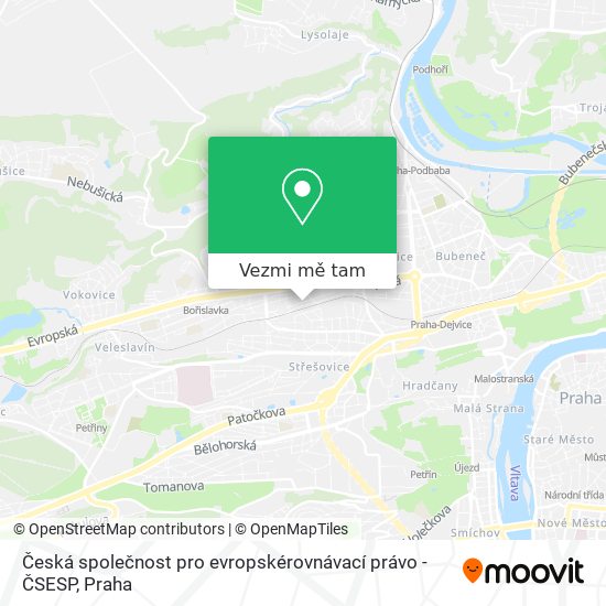 Česká společnost pro evropskérovnávací právo - ČSESP mapa