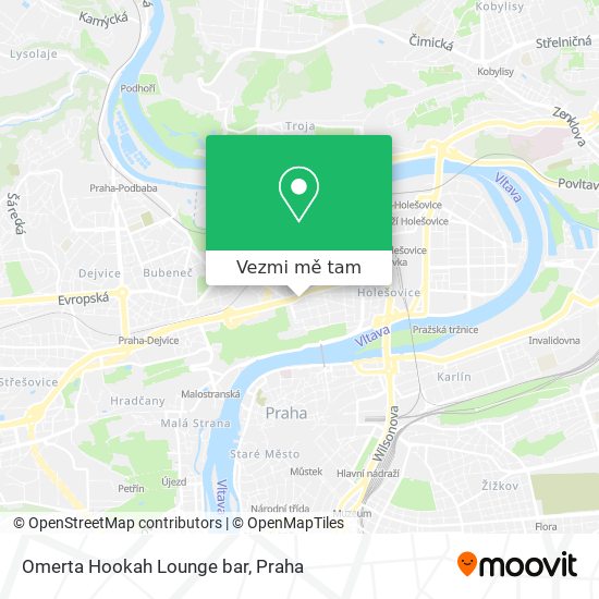 Omerta Hookah Lounge bar mapa