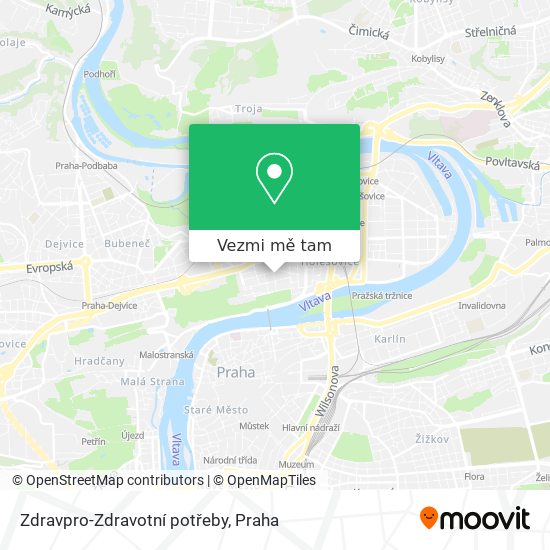 Zdravpro-Zdravotní potřeby mapa