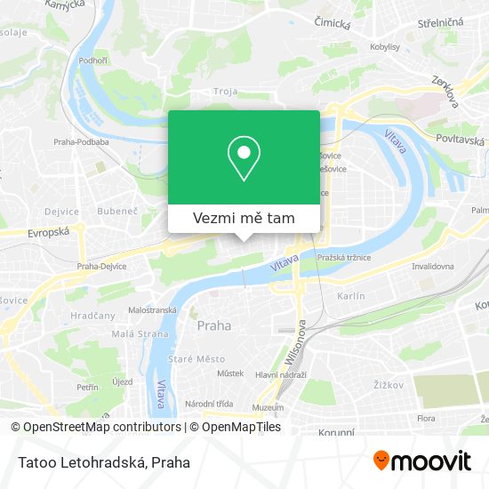 Tatoo Letohradská mapa