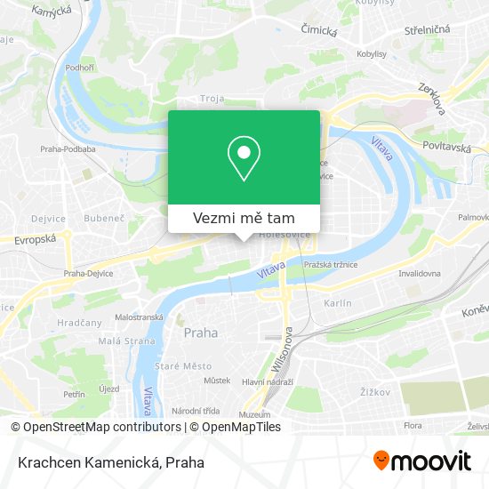 Krachcen Kamenická mapa
