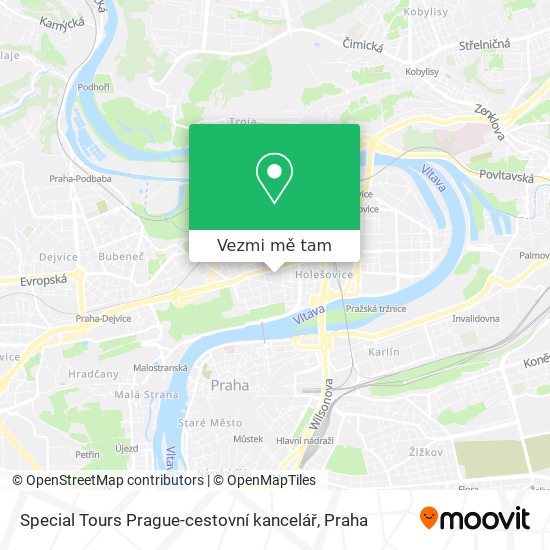 Special Tours Prague-cestovní kancelář mapa