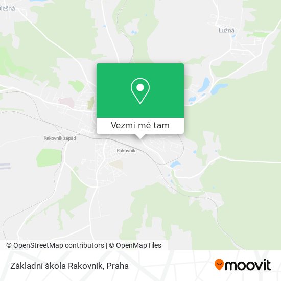 Základní škola Rakovník mapa