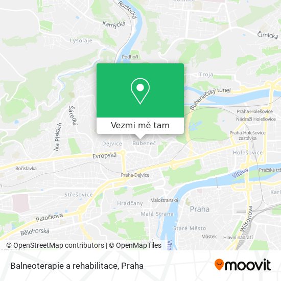 Balneoterapie a rehabilitace mapa
