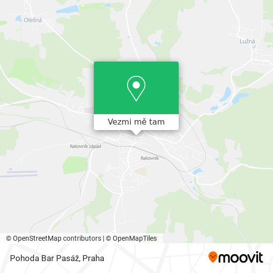 Pohoda Bar Pasáž mapa