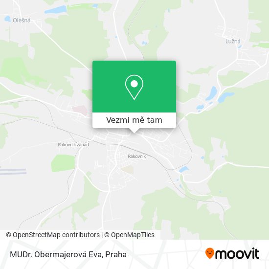 MUDr. Obermajerová Eva mapa