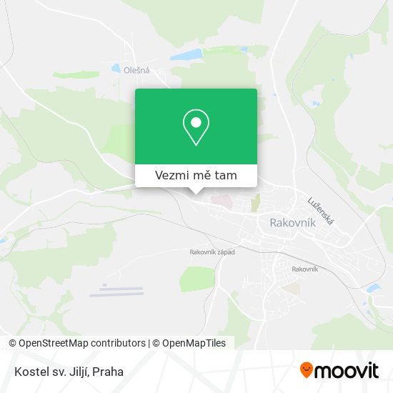Kostel sv. Jiljí mapa