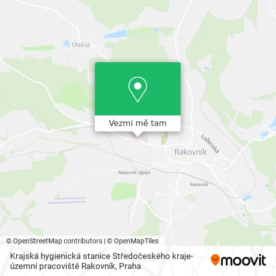 Krajská hygienická stanice Středočeského kraje-územní pracoviště Rakovník mapa