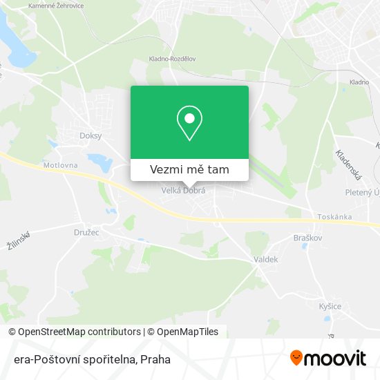 era-Poštovní spořitelna mapa