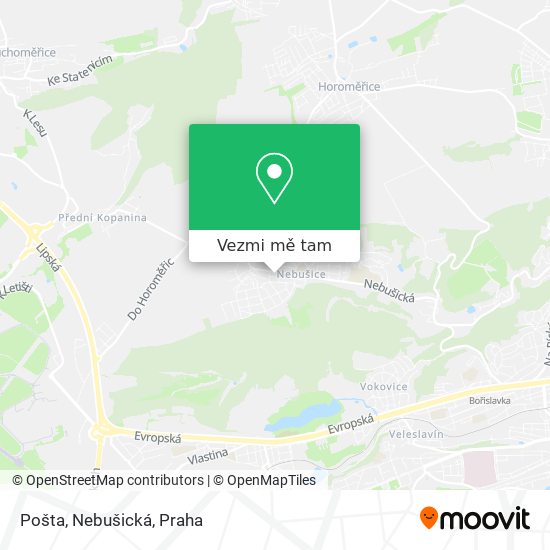 Pošta, Nebušická mapa