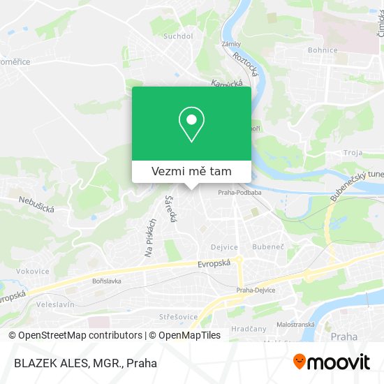 BLAZEK ALES, MGR. mapa