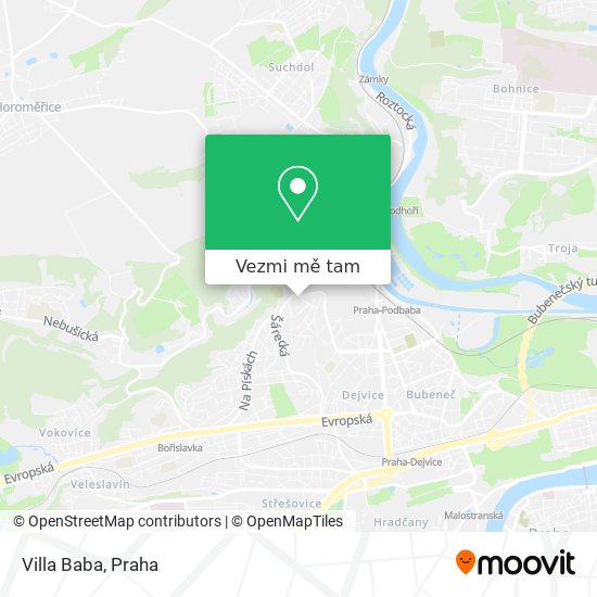 Villa Baba mapa