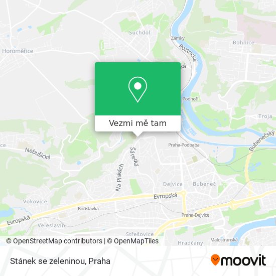 Stánek se zeleninou mapa
