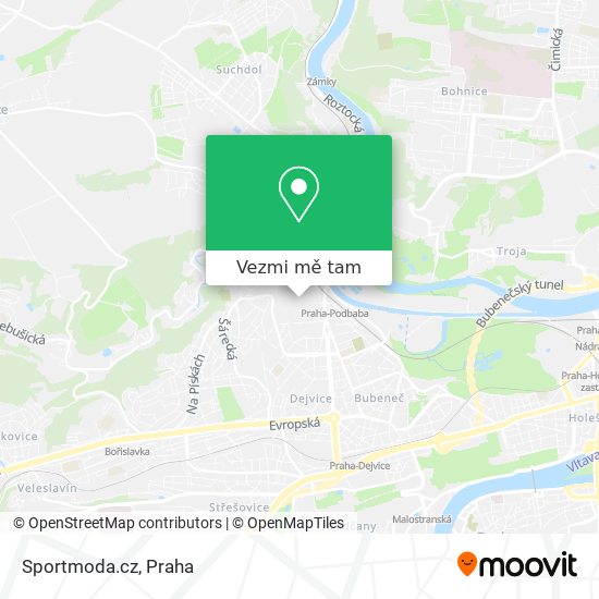 Sportmoda.cz mapa