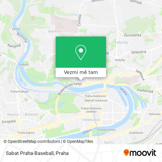 Sabat Praha-Baseball mapa