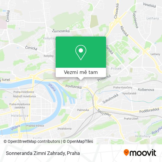 Sonneranda Zimní Zahrady mapa