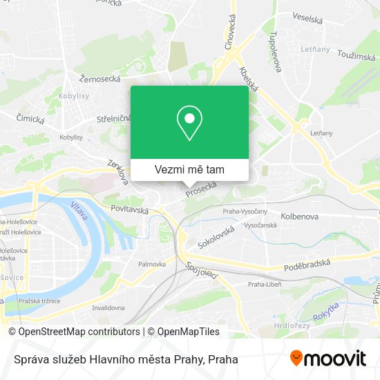 Správa služeb Hlavního města Prahy mapa