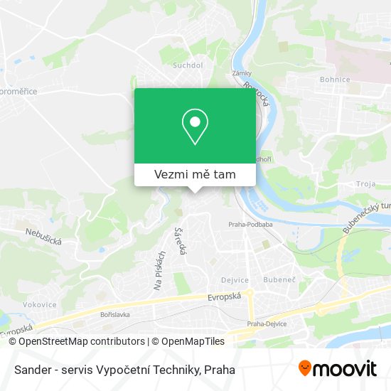 Sander - servis Vypočetní Techniky mapa