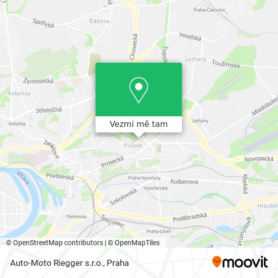 Auto-Moto Riegger s.r.o. mapa