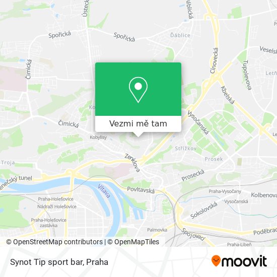Synot Tip sport bar mapa