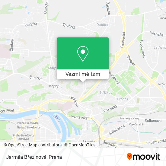 Jarmila Březinová mapa