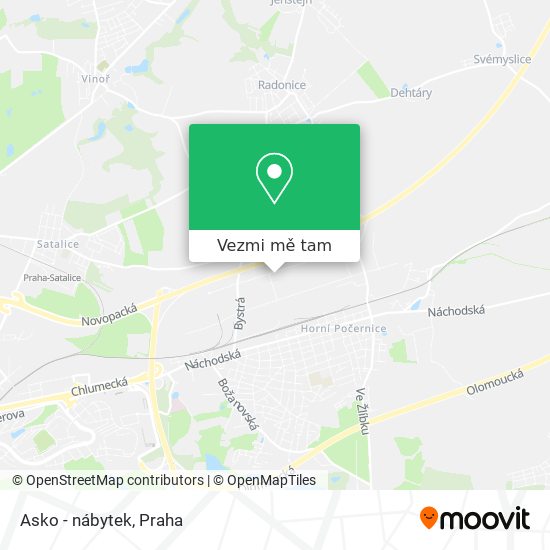 Asko - nábytek mapa