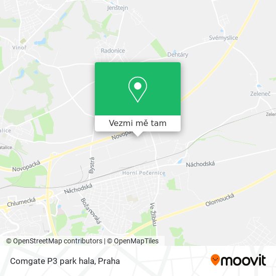 Comgate P3 park hala mapa