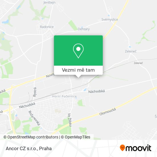 Ancor CZ s.r.o. mapa