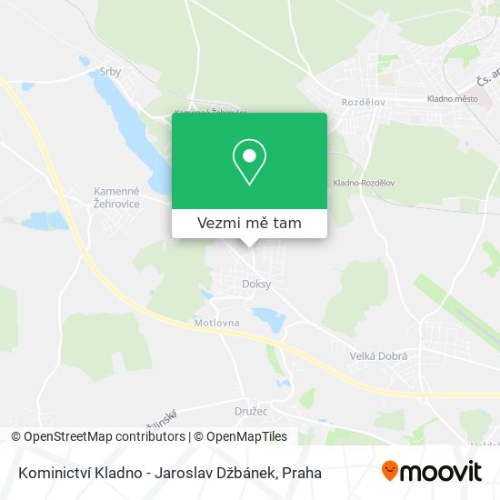 Kominictví Kladno - Jaroslav Džbánek mapa