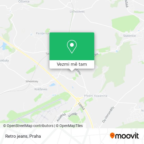 Retro jeans mapa