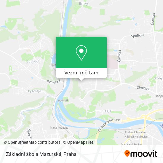 Základní škola Mazurská mapa