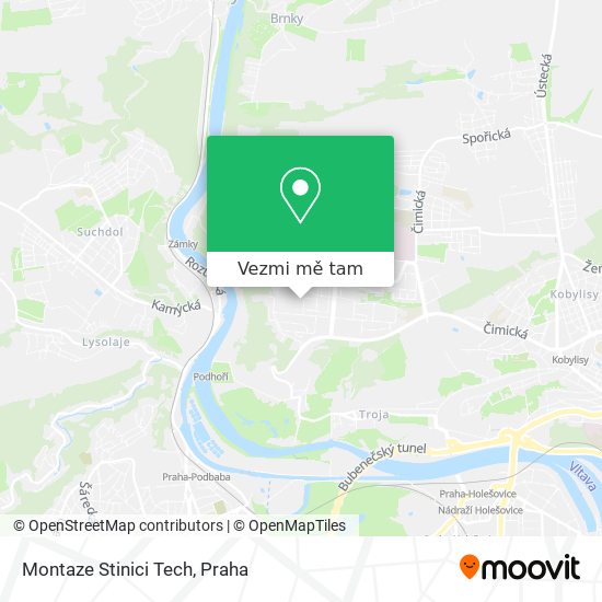 Montaze Stinici Tech mapa