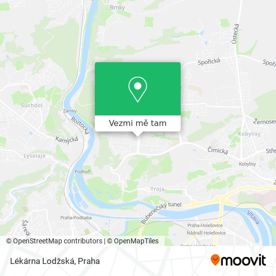 Lékárna Lodžská mapa