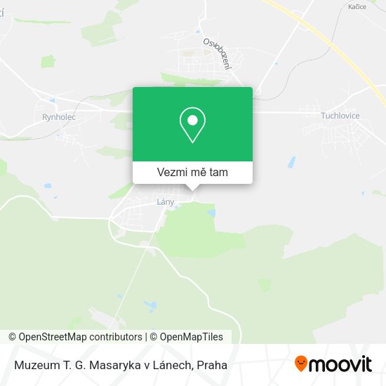 Muzeum T. G. Masaryka v Lánech mapa
