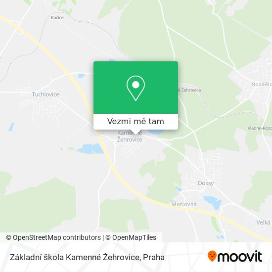 Základní škola Kamenné Žehrovice mapa