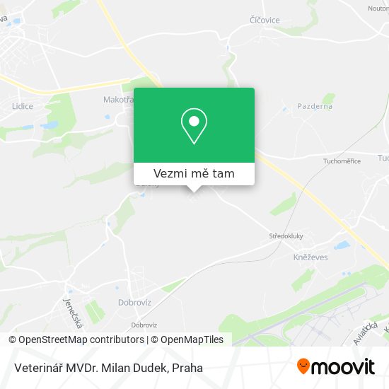 Veterinář MVDr. Milan Dudek mapa