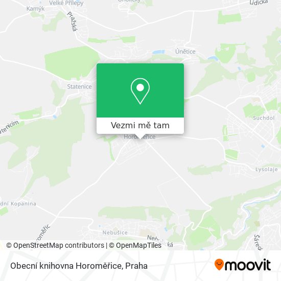 Obecní knihovna Horoměřice mapa