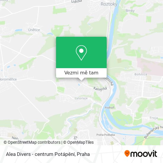 Alea Divers - centrum Potápění mapa