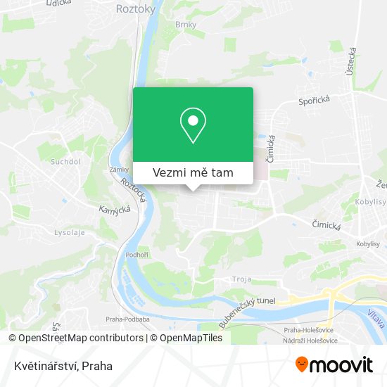 Květinářství mapa