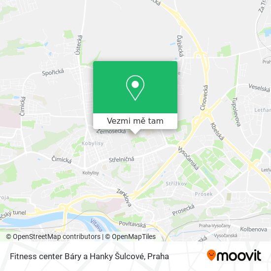 Fitness center Báry a Hanky Šulcové mapa