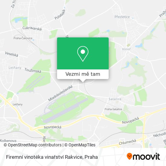 Firemní vinotéka vinařství Rakvice mapa