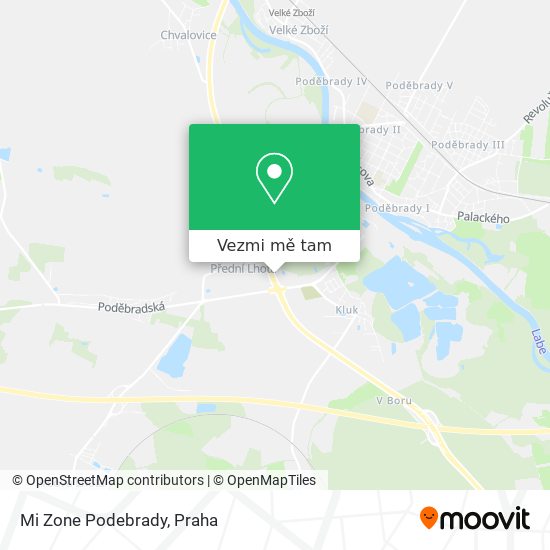 Mi Zone Podebrady mapa